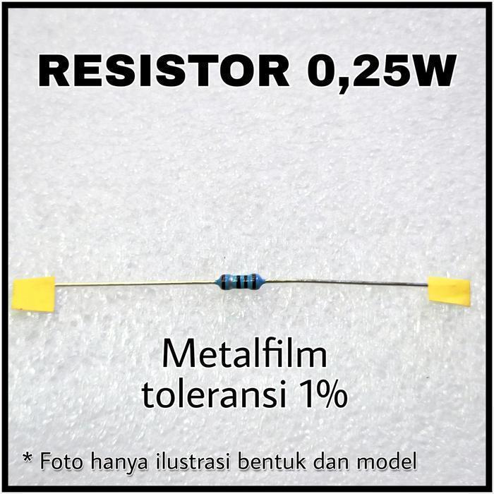 Resistor 1K3 0,25W 1% Metalfilm 1,3K 1.3K  0.25W 1/4W