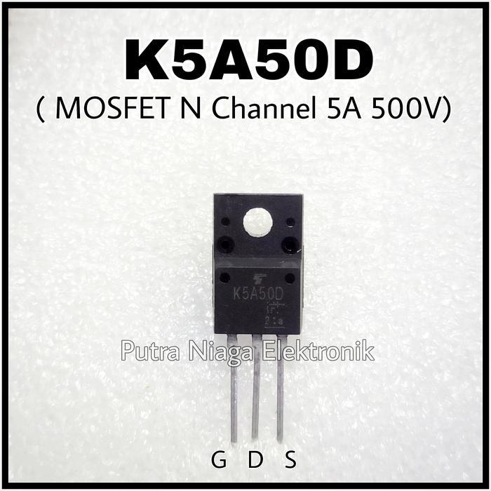 Mosfet K5A50D / TK5A50D N Channel TO-220 / 5A 500V K5A50 5N50