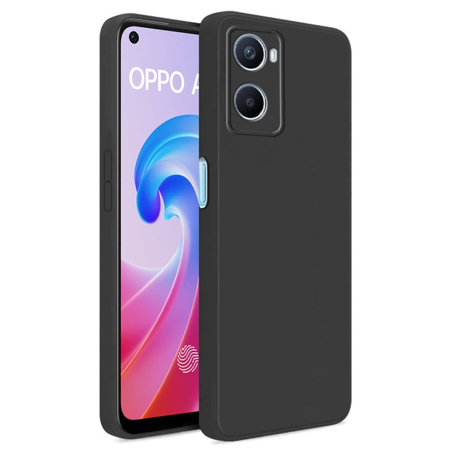 Case OPPO A76 / OPPO A96 Silicone TPU Matte Black Ultrathin Slimfit Design