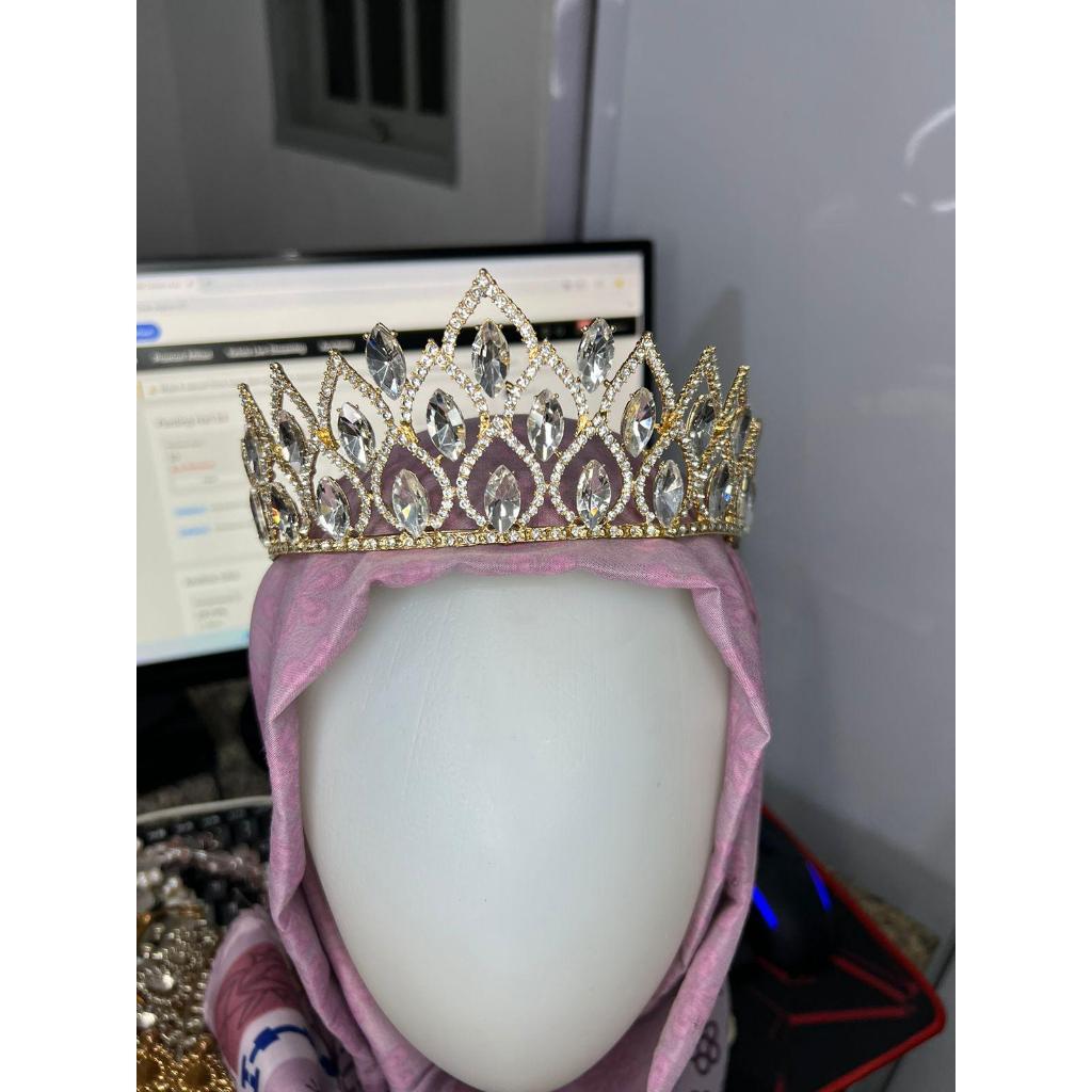 Mahkota Lotus Pengantin Hijab/Akad/Prewedd/Mayoret    BERKUALITAS