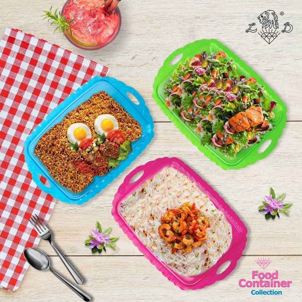 Wadah Saji Prasmanan 38 cm Crystal Buffet Set FS-1678 - Tempat Lauk Sayur & Kue