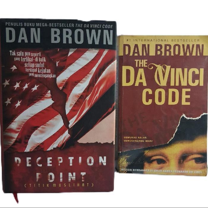 Dan Brown - Novel Thriller Terkenal Deception Point & The Da Vinci Code Versi Indonesia Intrik Polit