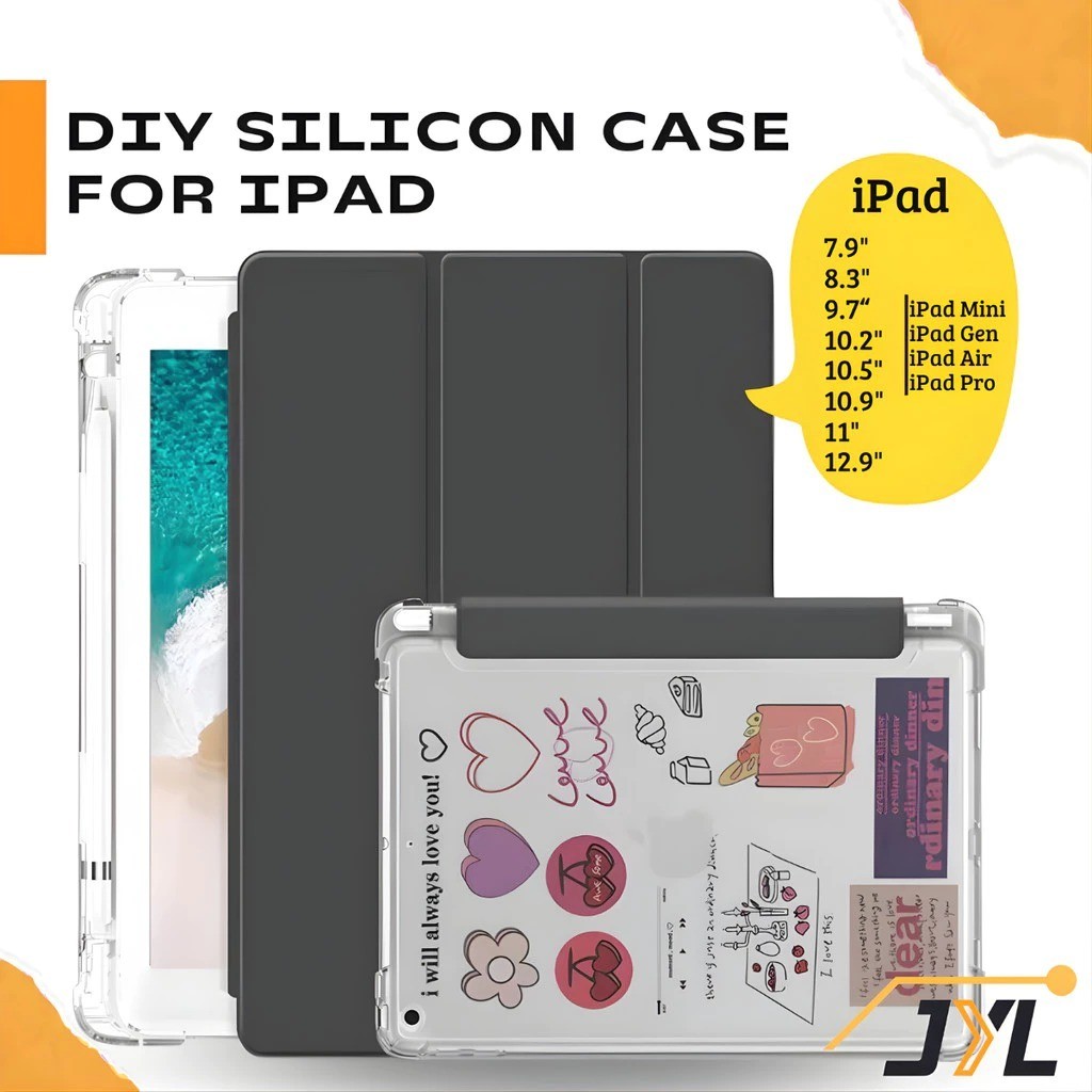 DIY iPad Case for iPad Gen 9/10 Gen 11 A16 iPad Air m2 m3 iPad 10.2" 10.9" inch iPad Pro 11" 13" 201