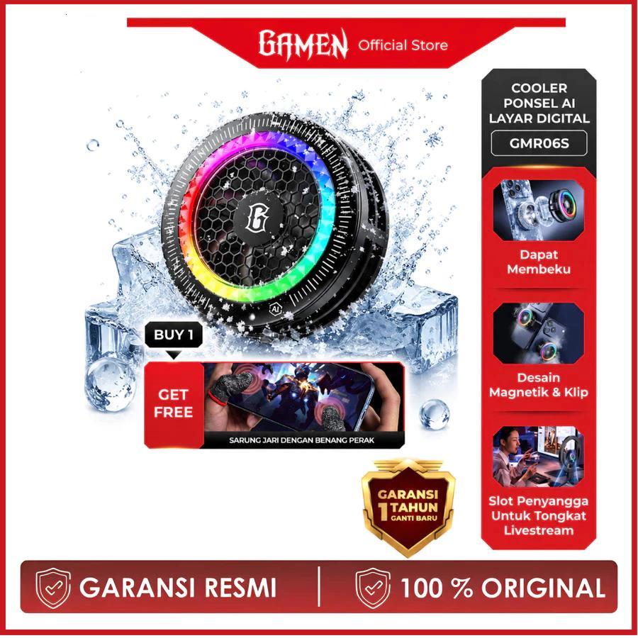 JA GMR06s COOLER HP GAMING GAMEN MAGNET LED DISPLAY SUHU RADIATOR HP GAMING KIPAS HP ANDROID IPHONE