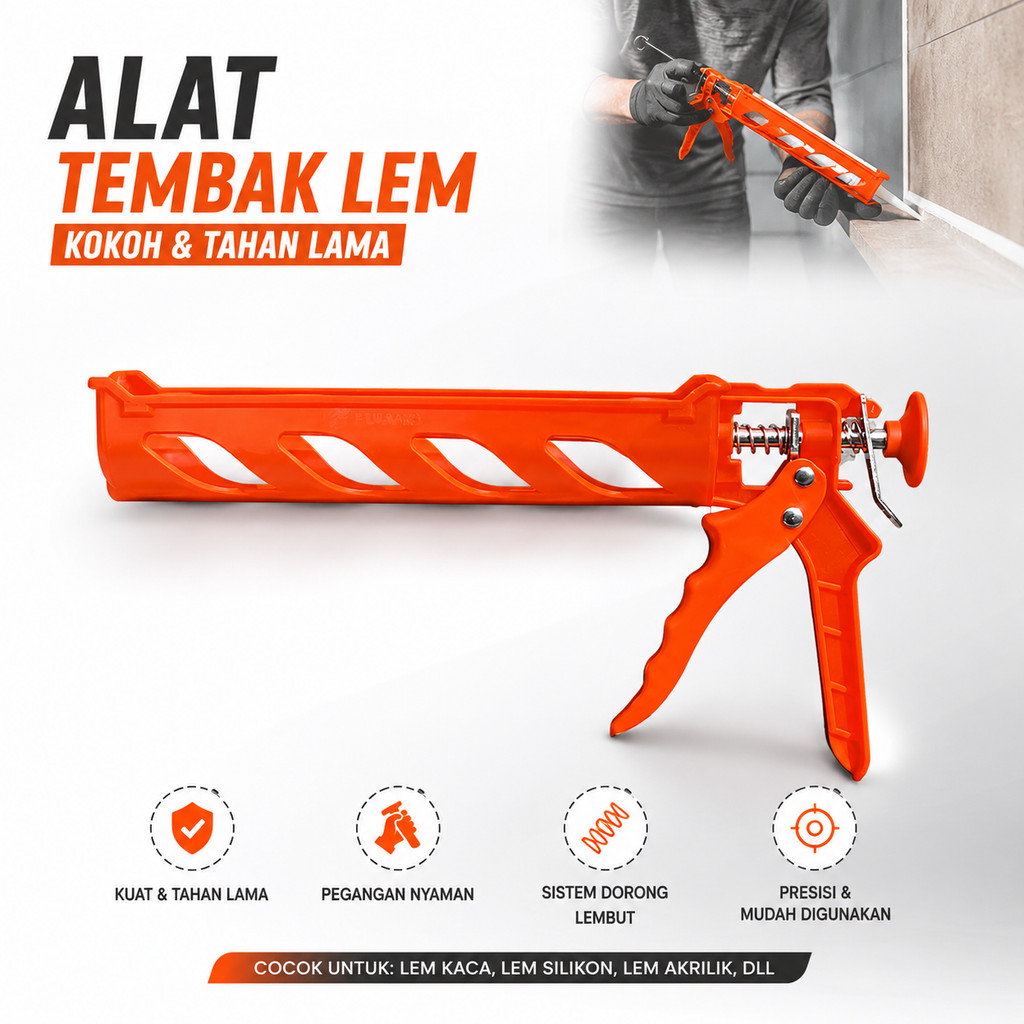 Alat Tembak Sealant PVC ABS / Tembakan Lem Botol Sealant PVC ABS