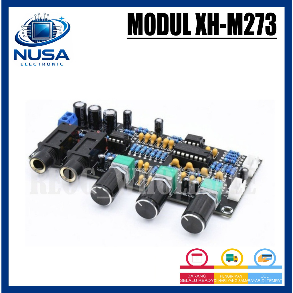 XH-M273 Modul Microphone Amplifier Karaoke PT2399 DC 12V - 24V