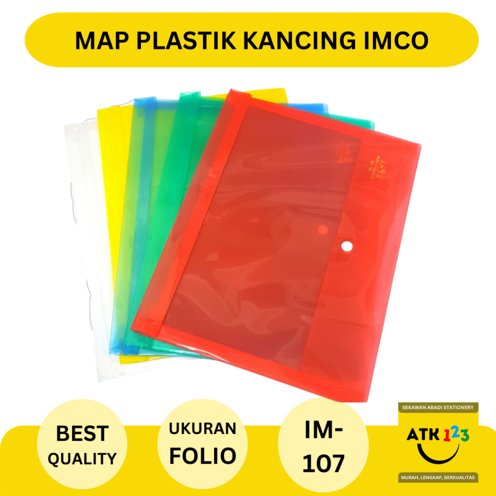 IMCO Map Kancing Plastik Folio / Kancing Samping merk IMCO IM-107