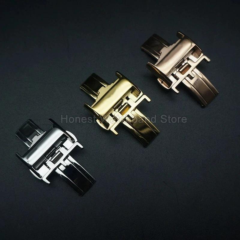 Rose Golden Special Buckle Fade Free Acid Alkali Resistant for Longines Master Flagship Smooth Textu