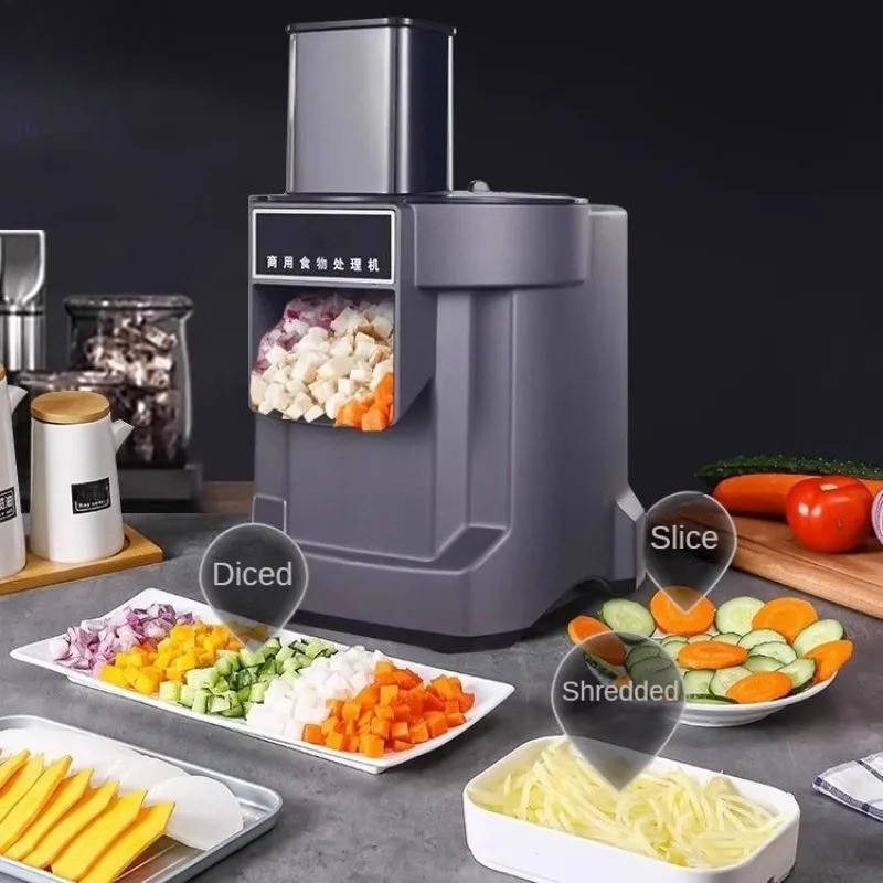 110V 220V Electric Slicer Commercial   Automatic Vegetable, Carrot, Potato Chopper, Slicer and Dicer