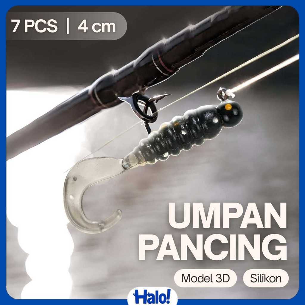 Hengjia Umpan Pancing Cacing Soft Bait Fishing Lure 1.75g 7 PCS