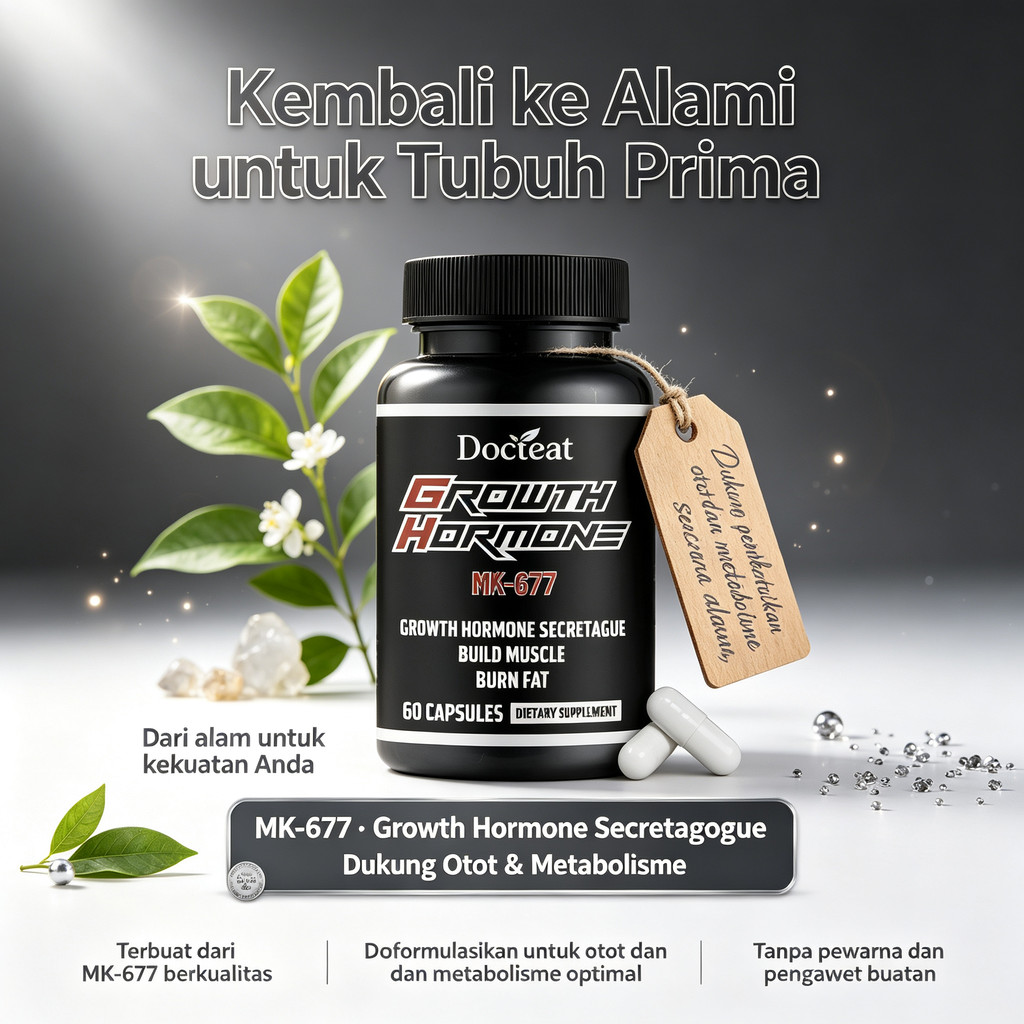 Docteat MK-677 60 Kapsul, Mendukung Pembentukan Otot dan Metabolisme Tubuh ly90311