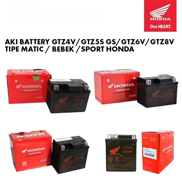 Accu Battery Aki GTZ4V GTZ5S GTZ6V GTZ8V Original Honda Motor Matic Bebek Sport