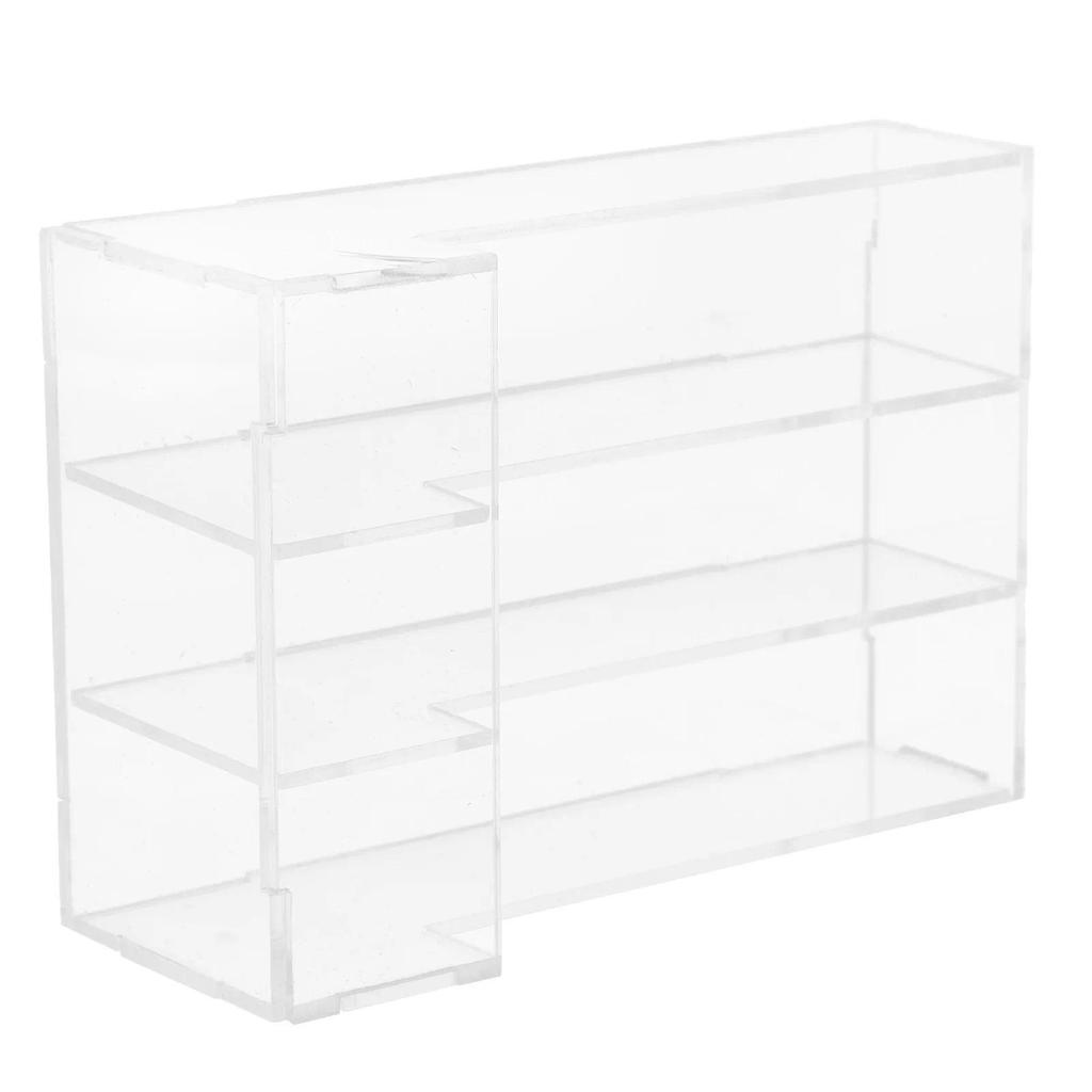 Miniature Bakery Cake Cabinet Plastic Transparent Counter Mini Dessert Donut Display Showcase Dollho