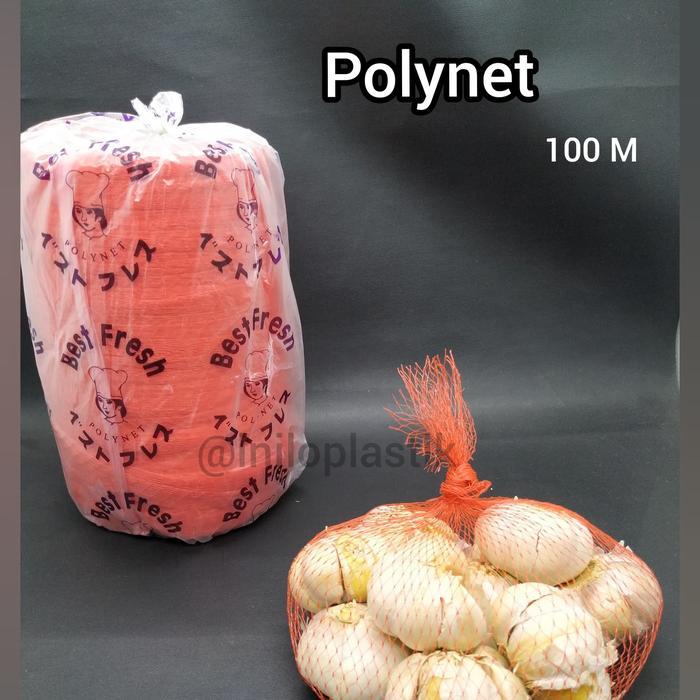 PROMO Kantong Jaring Untuk Buah Polynet Merah/ Jaring Sayur, Bawang, Buah - Merah