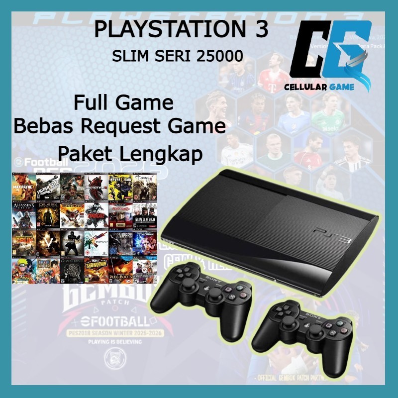 Ps3 Super Slim Fimware Terbaru Playstation3 500GB Full Game