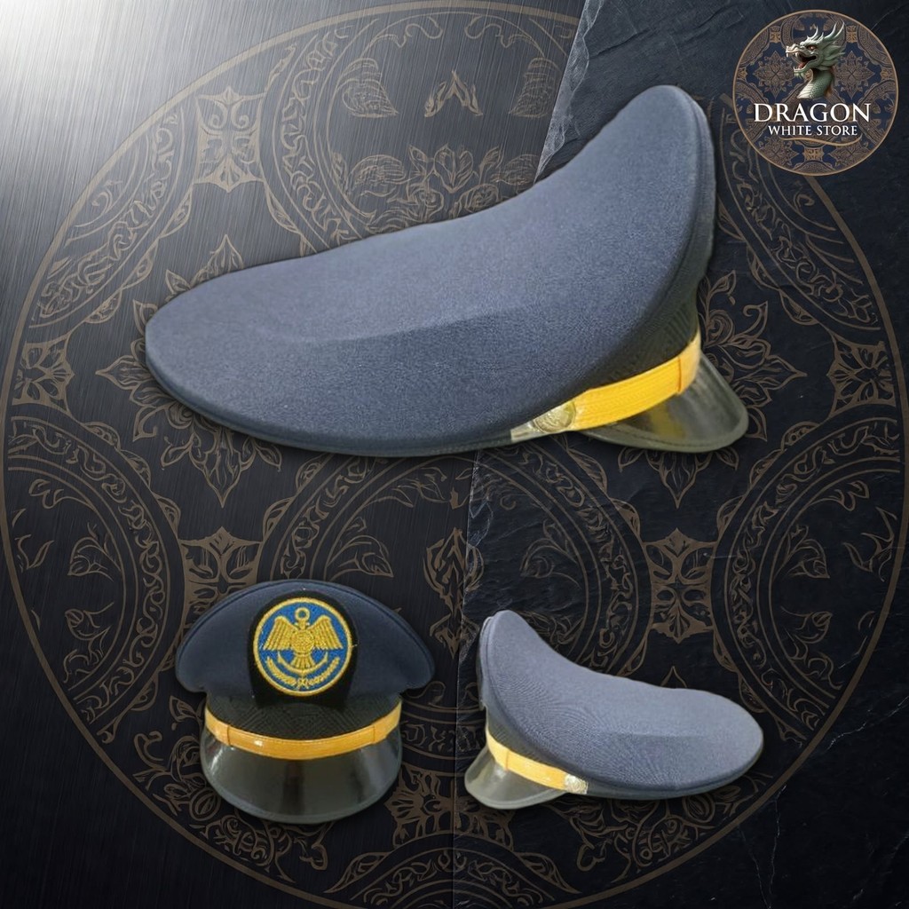 Topi Pet Kemenhub List Kuning Topi PNS Biru Dongker Seragam Perhubungan Pet Dinas Bordir Custom