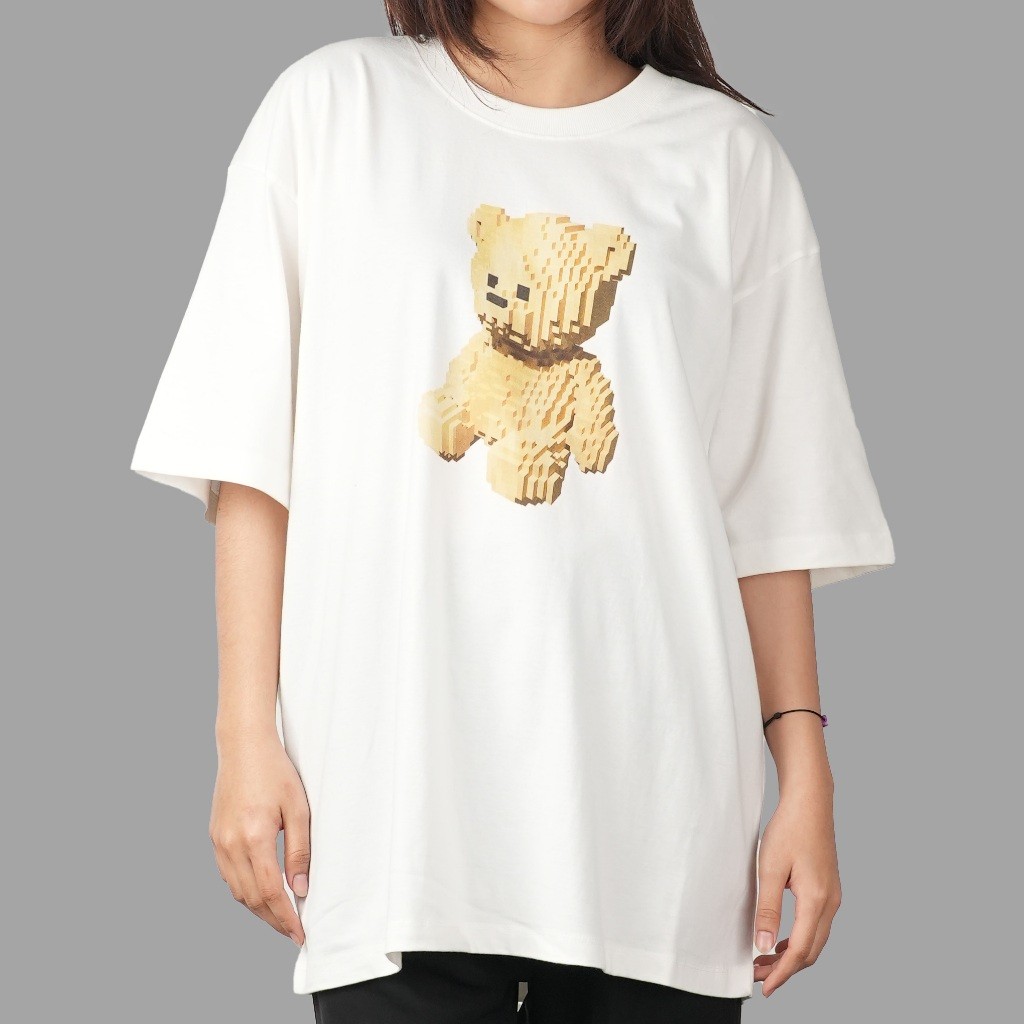 ADLV Block Bear Cream Tee