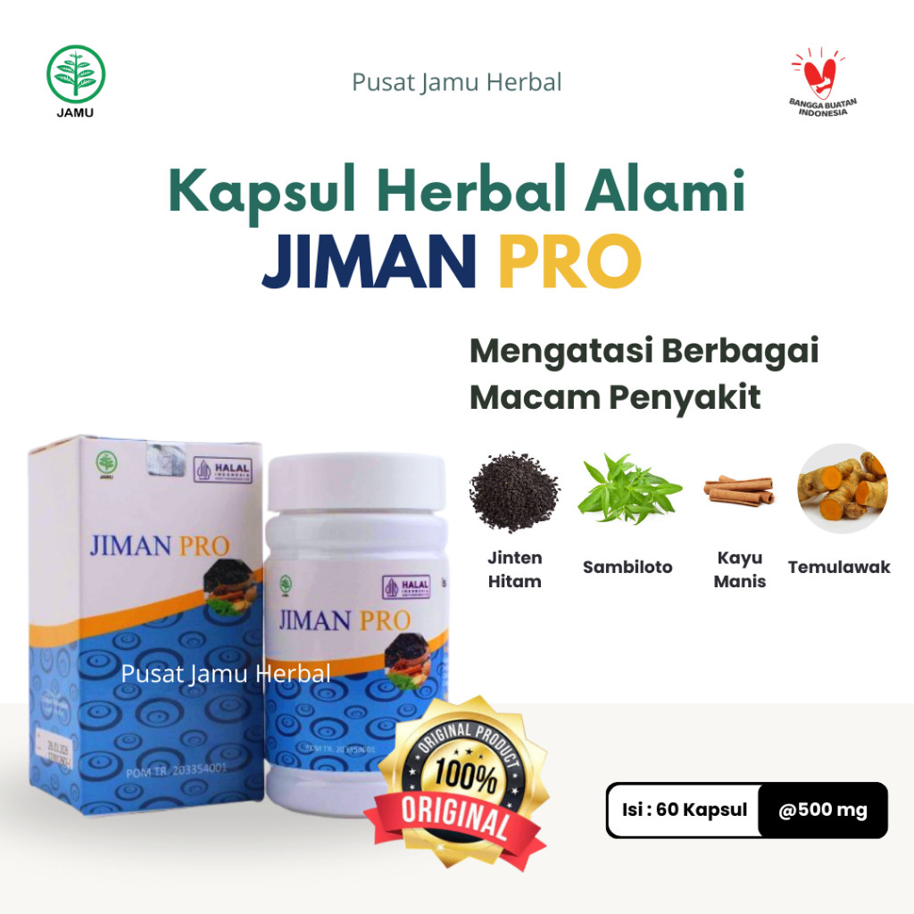 Terlaris Jiman Pro Asli Obat Herbal Kapsul Jinten Hitam
