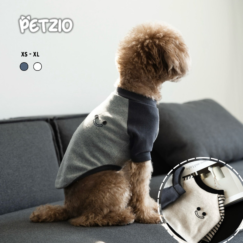 Petzio - Baju Smiley Hewan | Baju Anjing Kucing Hewan Premium Kuat Besar Kecil Pom Golden