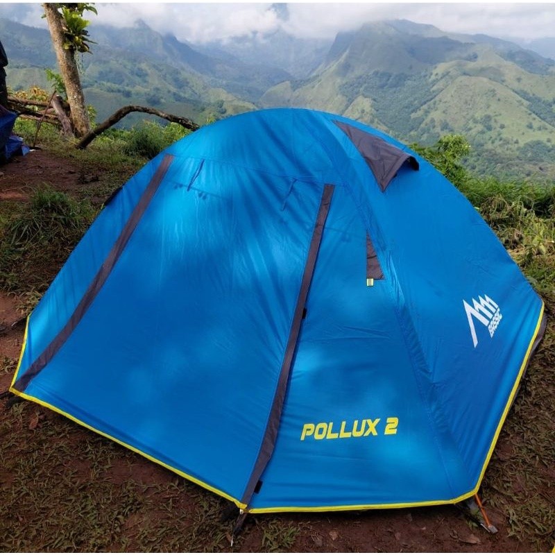 TENDA CAMPING BASSIC POLLUX 2 DOUBLE LAYER MURAH TENDA PREMIUM FRAME ALOY ALUMUNIUM INCLUDE FOOTPRIN