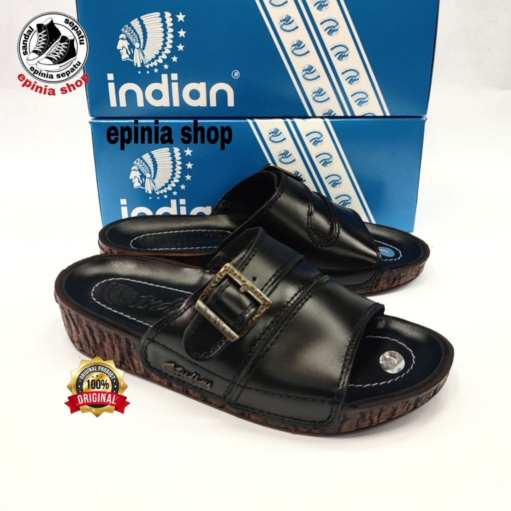 NEW_ SANDAL KULIT INDIAN - SANDAL PRIA INDIAN 445 ORIGINAL