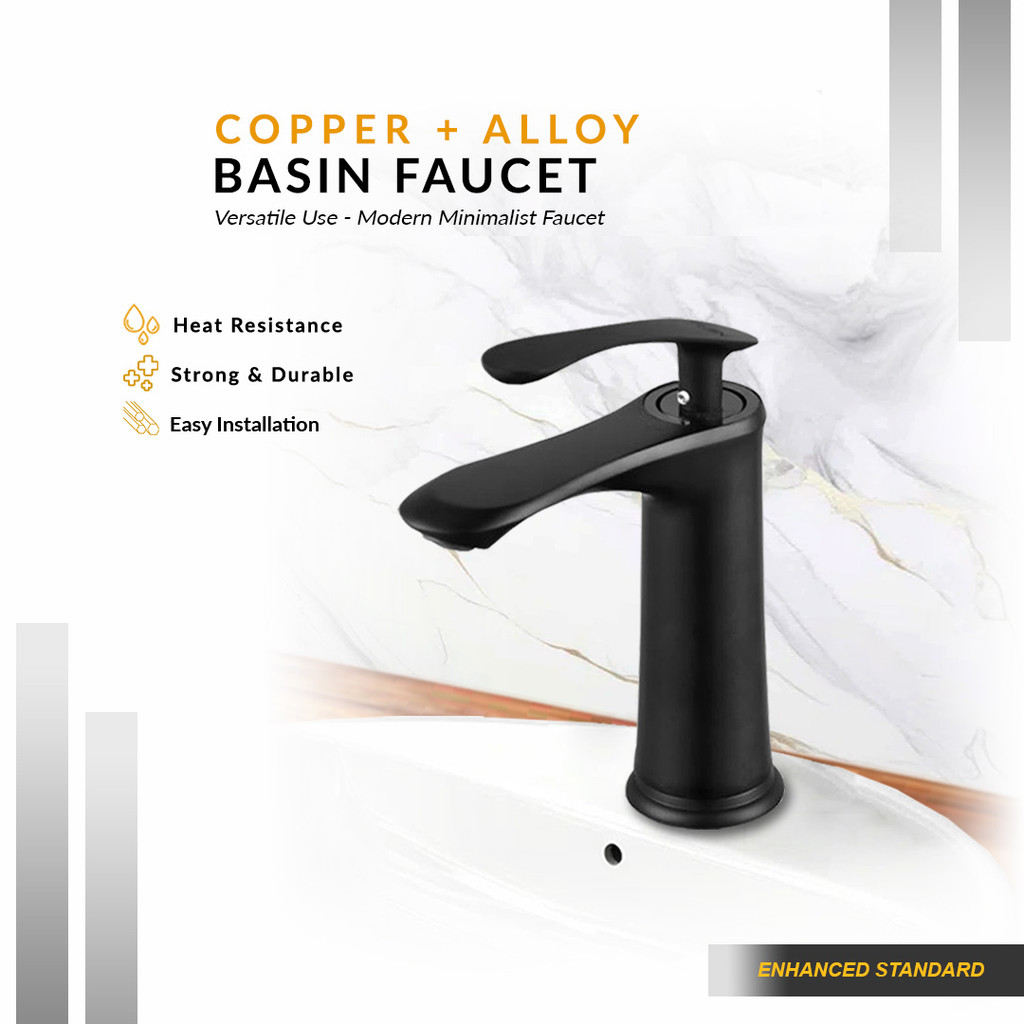 Kran Air Wastafel Kamar Mandi Panas Dingin Alloy