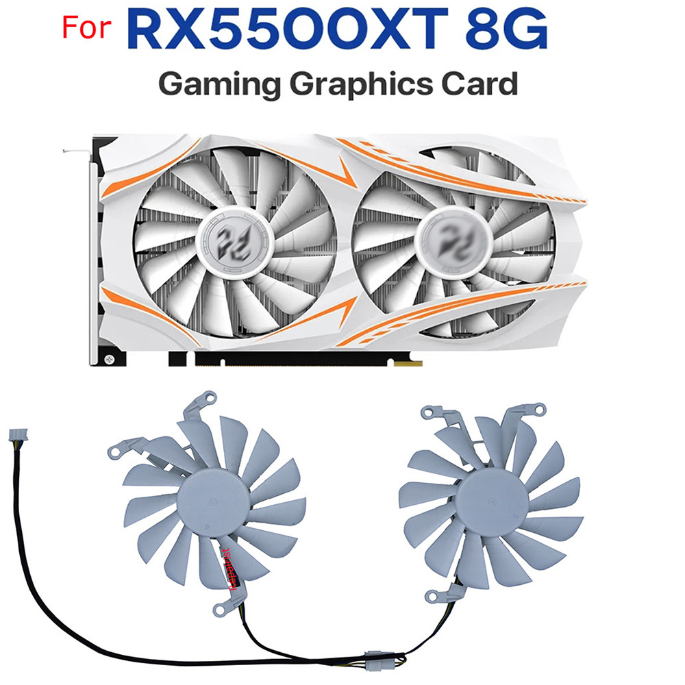 Graphics Cards Fan,GPU Cooler,T129215SU,2Pcs/Set,For PELADN RX 5500xt 5500 XT RX5500XT 8G