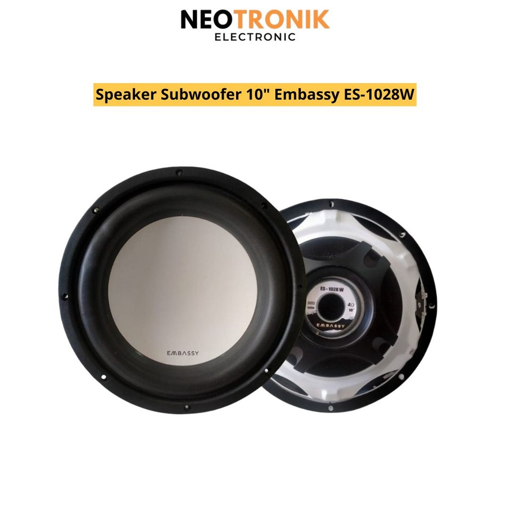 speaker subwoofer 10 inch embassy es 1028w