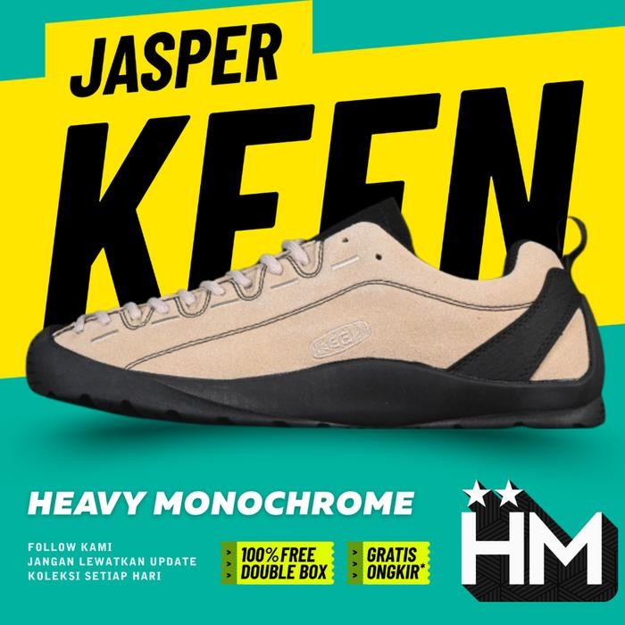 Keen Jasper Outdoor Shoes Stone Black Sneaker (Size 36-45)