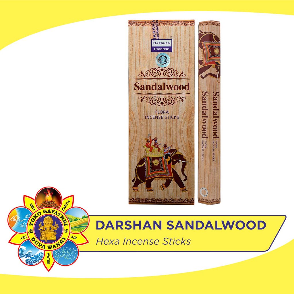 Dupa India Aromaterapi Hexa -  Darshan Sandalwood