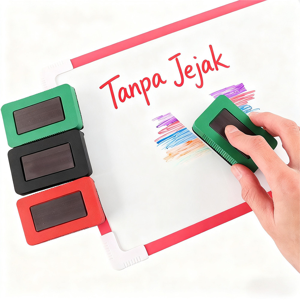 Penghapus Papan Tulis Magnetik Kain Flanel Mini, Untuk Whiteboard & Blackboard, Alat Tulis Unik