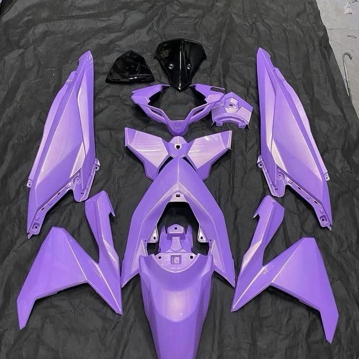 Cover full body halus vario 125/150 Led old warna UNGU PASTEL