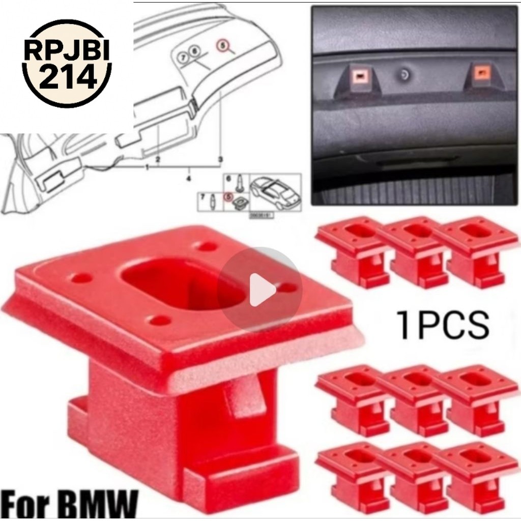 PART BMW E46/E65/E66 Perbaikan Interior, clip Klip panel Trim Dasbor