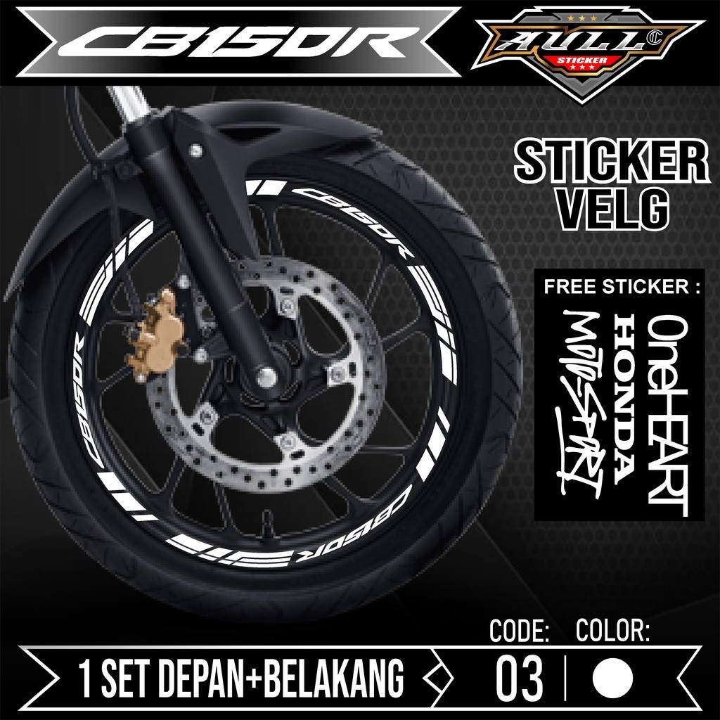 Cutting Sticker Velg CB 150R - Aksesoris Stiker Cutting Sticker List Velg Motor Honda CB 150R CB 150