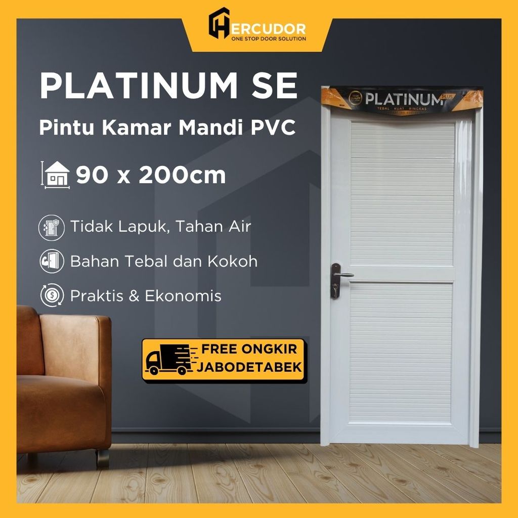 Pintu PVC Tebal PLATINUM Special Edition - 90x200