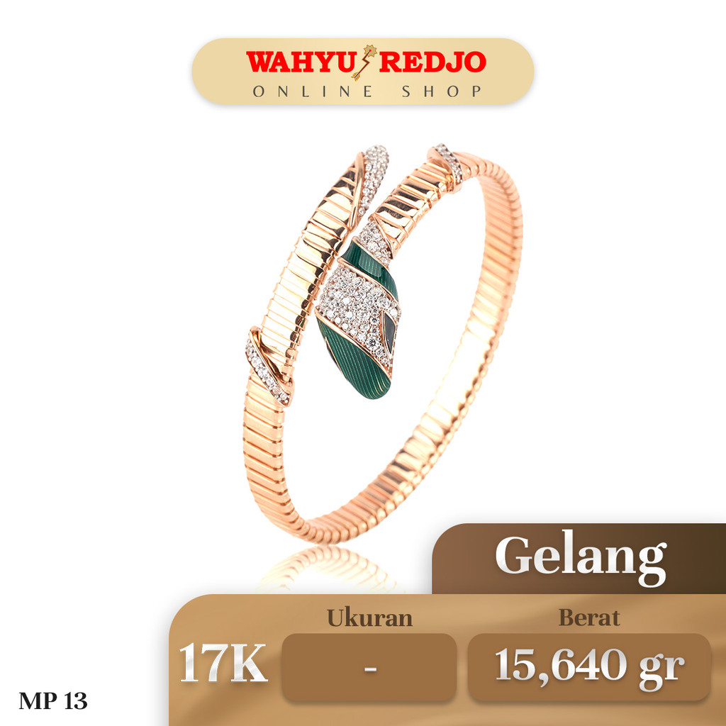 Gelang Serut Emas Kadar 17K Wahyu Redjo GL-17K-28483440-PMR