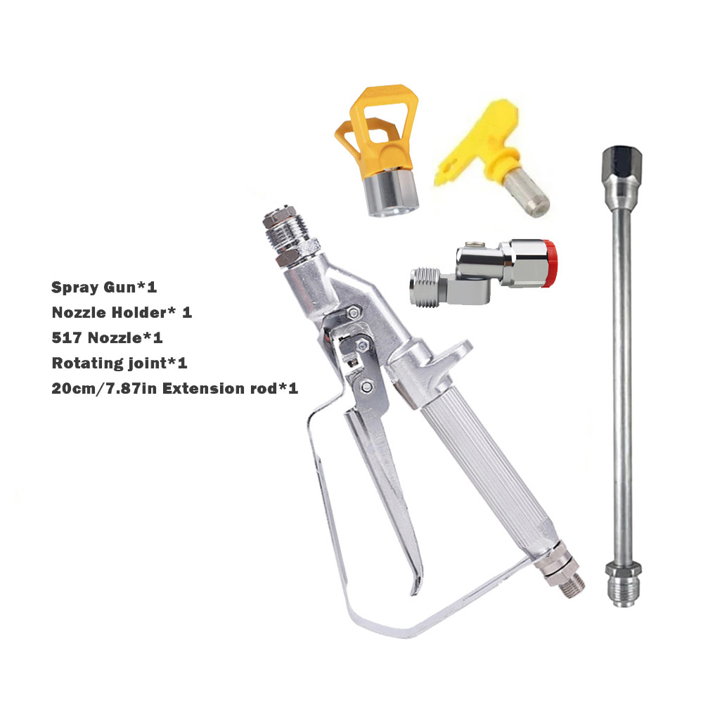 High Pressure airless paint sprayer gun 3600Psi Airless Paint Sprayer Gun Tip 517