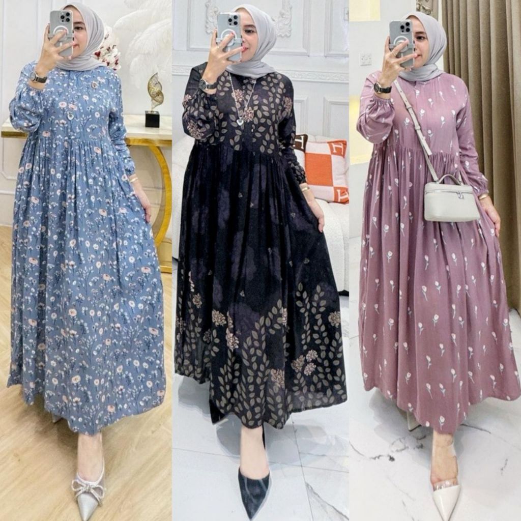 GAMIS RAYON VISCOSE PREMIUM TERBARU - RAYON PREMIUM VISCOSE - GAMIS TERBARU 2024/Terbaru