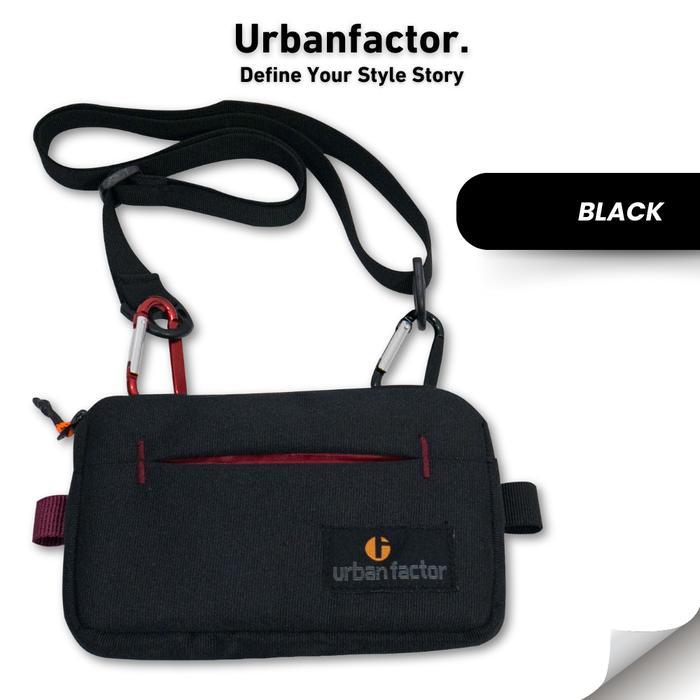 Style Mall.id Tas Selempang Hp Urban Factor Cheers SLINGBAG Kasual Multifungsi - Hitam