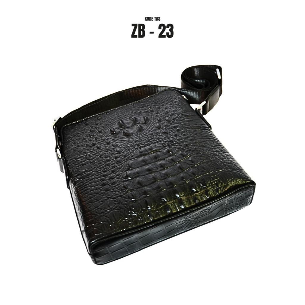 Tas bahu Pria ZB-023 selempang pria motif kulit buaya