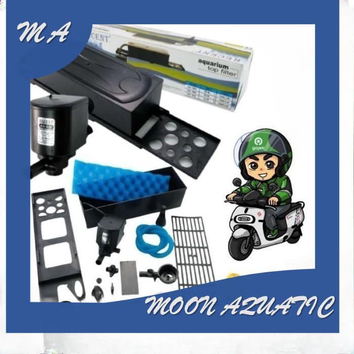 PAKET FILTER ATAS RECENT AA 950 TOP FILTER AQUARIUM JUMBO POMPA AQUARIUM 1 PAKET BIO RING KARANG JAH