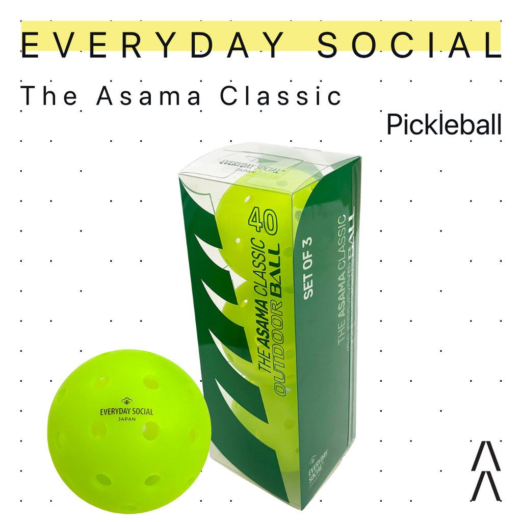 Everyday Social The Asama Classic (Outdoor) Pickleball Balls - Bola Pickleball/Pickleball Ball
