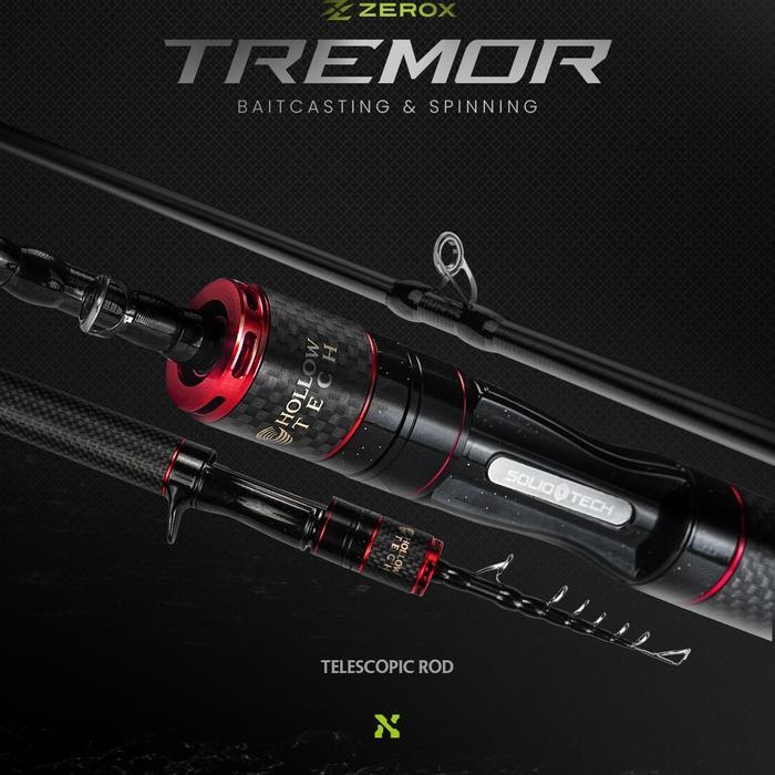 [DONY SPORT] Joran Antena Zerox Tremor SP & BC (Titanium Tip & Solid Carbon Tip) - Spinning 150cm 2-