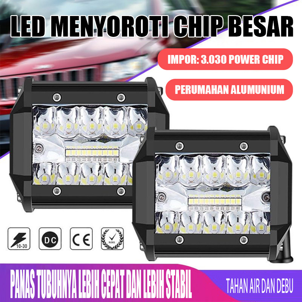 Lampu Depan Motor LED Kualitas Premium - Chip LED Impor, Pendingin Aluminium, Cocok untuk Semua Jeni