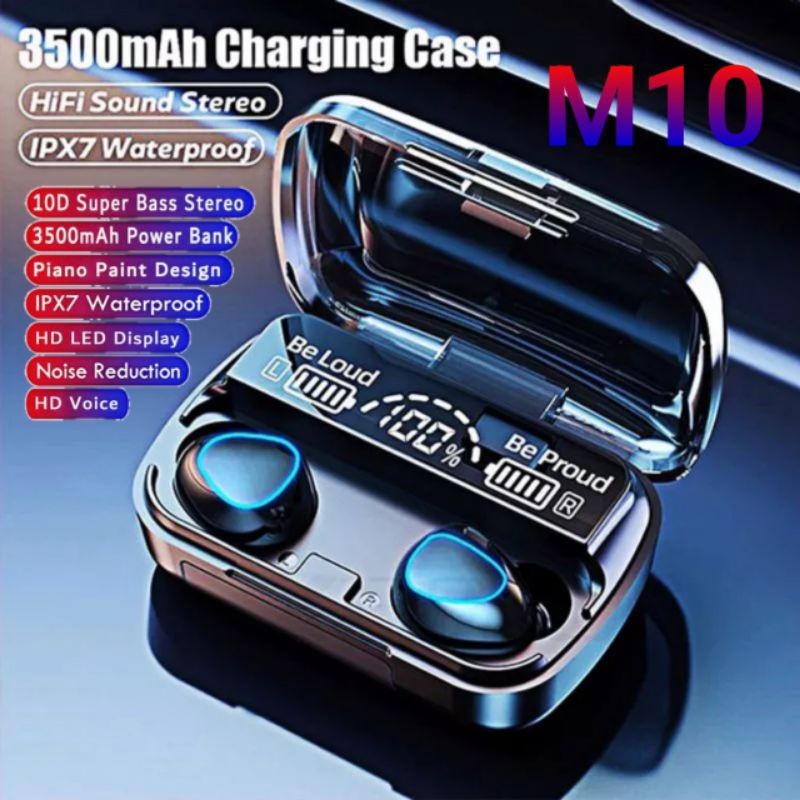 HEADSET TWS M10 BLUETOOTH EARPHONE HEADPHONE V5. 1