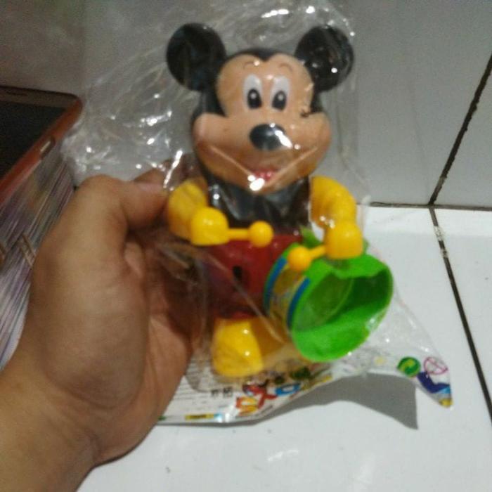 Mainan Drum Band Putar Kunci Karakter Lucu Mainan Drum Band Hello Kitty / Doraemon / Monyet Musik Ba