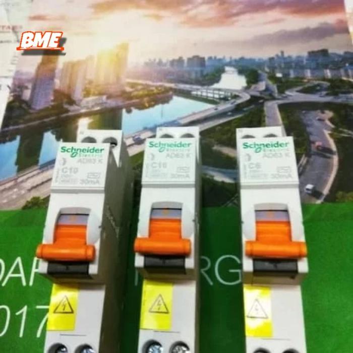 RCBO SLIM 10A DOMAE SCHNEIDER