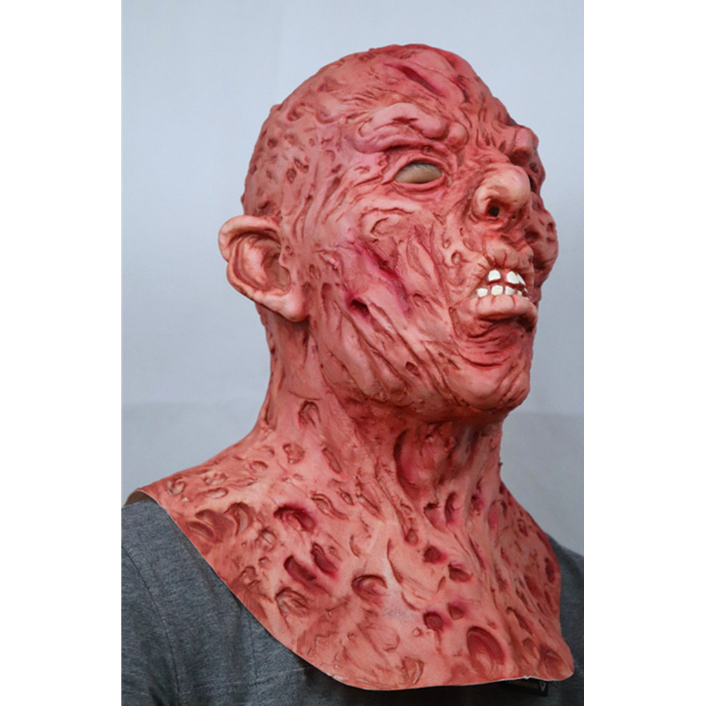 Scary Freddy Mask Latex Face Halloween Costume Accessory Horror Party Jason Freddy