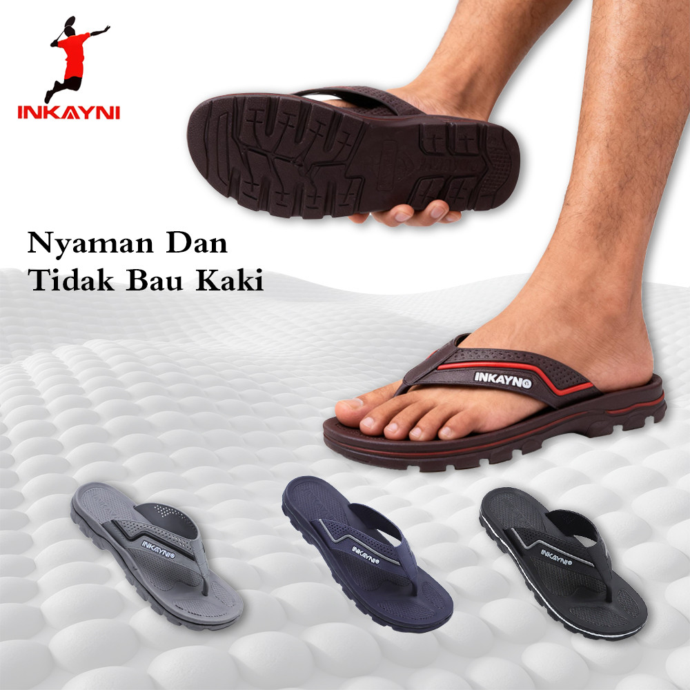 Sandal Jepit terbaru 2026 INKAYNI Ter Laris Sendal Karet Dewasa Pria Anti Selip EVA tebal Karet elas