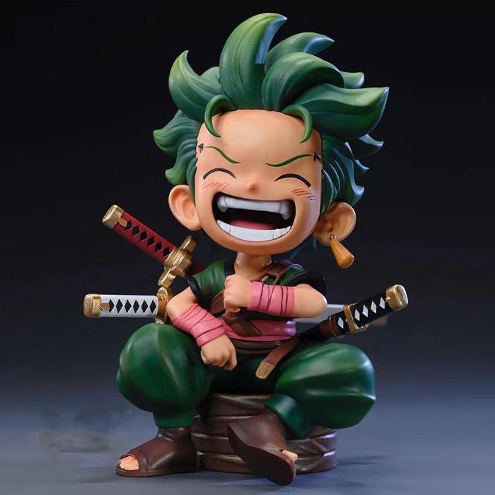 [Tia toys] One Piece Action Figure Koleksi Resin Lufyy Pajangan - Zoro Resin Box